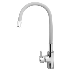 PYRAMIS POLSKA SPÓŁKA Z OGRANICZONĄ ODPOWIEDZIALNOŚCIĄ Bateria kuchenna z elastyczną wylewką szary beton HERA