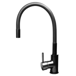 PYRAMIS POLSKA SPÓŁKA Z OGRANICZONĄ ODPOWIEDZIALNOŚCIĄ Bateria kuchenna z elastyczną wylewką czarna HERA