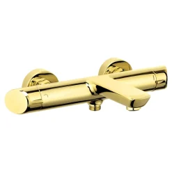 Umywalki I Baterie|Umywalki I Baterie|Deante Bateria wannowa ścienna złota połysk ARNIKA