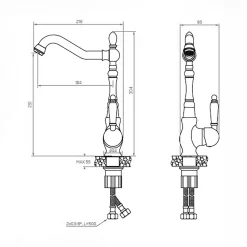 KUCHINOX Bateria zlewozmywakowa LAVEO SPES BAE_865D miedź