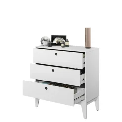 Komody Dla Dzieci|Komody|LENART Biała komoda z szufladami dla nastolatka FEMII