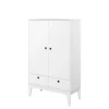 Szafy|Szafy Uchylne|LENART Biała szafa niska dla nastolatka FEMII