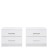 Szafki Nocne|Szafki|Exline Białe szafki nocne MARSYLIA 2 szt