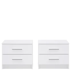 Szafki Nocne|Szafki|Exline Białe szafki nocne MARSYLIA 2 szt