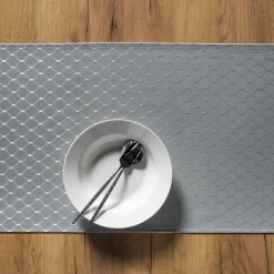 Bieżnik na stół szary KLARA 40x120 cm