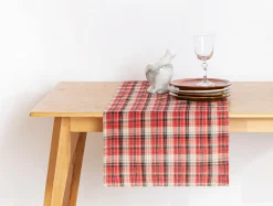 Obrusy, Serwetki I Bieżniki|Obrusy, Serwetki I Bieżniki|Estetica Bieżnik w szkocką kratę czerwony NEWPORT 40x120 cm