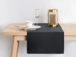 Obrusy, Serwetki I Bieżniki|Obrusy, Serwetki I Bieżniki| Bieżnik welurowy czarny VELVIO 40x130 cm