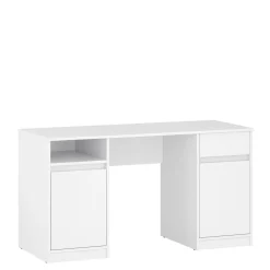 Biurka|Biurka| Biurko białe BILL 2D1S