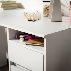 Dzieci Biurko białe z szafką i szufladą BILL