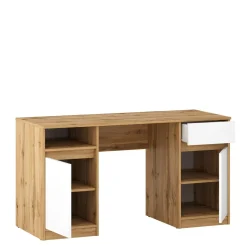 Dzieci Biurko BILL 2D1S białe fronty