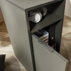 Dzieci Biurko narożne szare CARBON