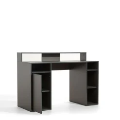 Dzieci inny Biurko z półkami szare CARBON