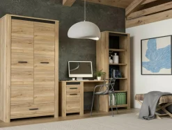 FORTE Biurko z szufladą i szafką SAN CAYETANO