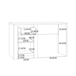 FORTE Biurko z szufladą i szafką SAN CAYETANO