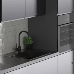 Blaty Laminowane|Qubik Blat EGGER czarny 348x60 cm