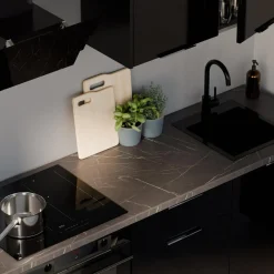 Qubik Blat EGGER grigia pietra czarny, 188x60 cm