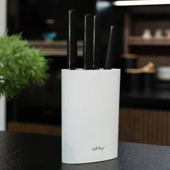 Vialli Design Blok stojak na noże BIANCO owalny