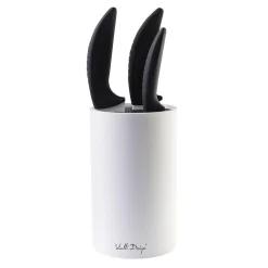 Vialli Design Blok stojak na noże BIANCO biały