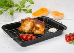 Formy, Naczynia I Akcesoria Do Pieczenia|Prima Cucina Brytfanna z rusztem 37x25x5 cm