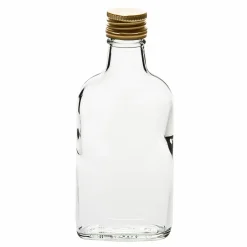 Pojemniki Na Żywność| Butelka piersiówka z zakrętką 200ml