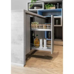 Cargo boczne INSIDE 15/2 półki szare