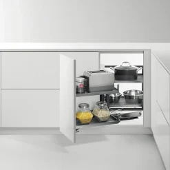 Systemy Cargo|VORTUNG Cargo narożne lewostronne, front uchylny, highclass grey