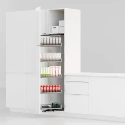 VORTUNG Cargo obrotowe 40 cm z 5 przeszklonymi koszami