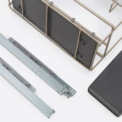 VORTUNG Cargo podblatowe do szafki 30 cm, front wysuwny, champagne gold