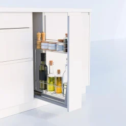 VORTUNG Cargo podblatowe do szafki 15 cm, front wysuwny, chrom