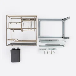 VORTUNG Cargo podblatowe do szafki 40 cm, front wysuwny, champagne gold