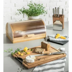 Chlebaki| Chlebak bambusowy z pokrywą CLASSIC