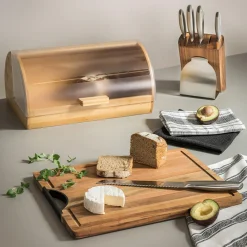 Chlebaki| Chlebak bambusowy z pokrywą CLASSIC