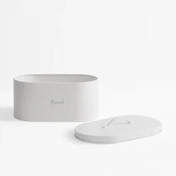 Chlebaki|inny Chlebak metalowy biały 34x19,3x18,5 cm