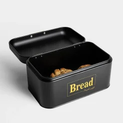 inny Chlebak metalowy czarny 30,5x20,7x15,1 cm