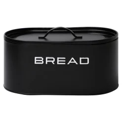 inny Chlebak metalowy z pokrywą czarny