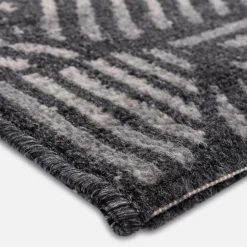 Chodniki|Dywany Z Krótkim Włosiem|inny Chodnik geometryczny antracytowy NORWAY 80x200 cm