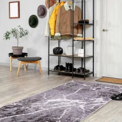 Chodniki|Dywany Z Krótkim Włosiem|inny Chodnik marmurkowy szary WIKTORIA 67x160 cm