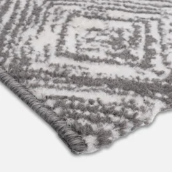 Chodniki|Dywany Z Krótkim Włosiem|inny Chodnik szary w kwadraty NORWAY 67x160 cm