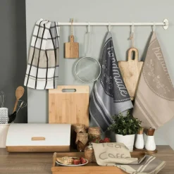 Tekstylia Kuchenne|Tekstylia Kuchenne| Ściereczka kuchenna beżowa HANDMADE 50x70 cm