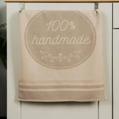 Tekstylia Kuchenne|Tekstylia Kuchenne| Ściereczka kuchenna beżowa HANDMADE 50x70 cm