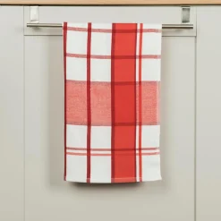 Ściereczka kuchenna czerwona KRATI 50x70 cm