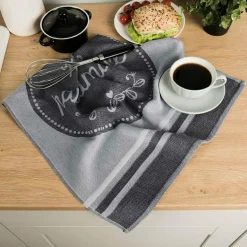 Ściereczka kuchenna szara HANDMADE 50x70 cm