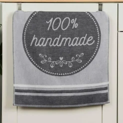 Ściereczka kuchenna szara HANDMADE 50x70 cm