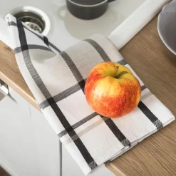 Tekstylia Kuchenne|Tekstylia Kuchenne| Ściereczka kuchenna szaro-beżowa KRATI 50x70 cm