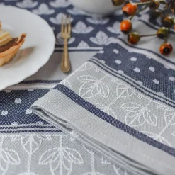 Tekstylia Kuchenne|Tekstylia Kuchenne|Faro Ściereczka kuchenna szaro-granatowa CARINO 40x60 cm