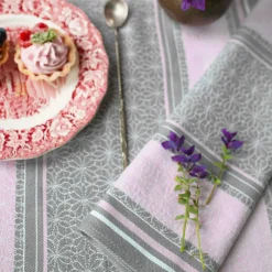 Tekstylia Kuchenne|Tekstylia Kuchenne|Faro Ściereczka kuchenna szaro-różowa CARINO 40x60 cm