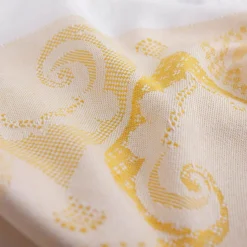 inny Ściereczka kuchenna z bawełny egipskiej biało-żółta ANKARA 50x70 cm