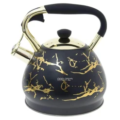 Czajniki I Kawiarki| Czajnik na gaz i indukcję czarno-złoty DARIO 3l