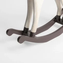 inny Dekoracja biało-zielona KOŃ NA BIEGUNACH