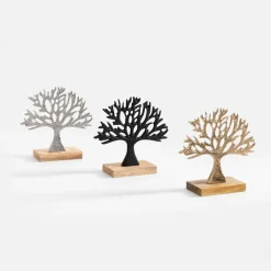 Figurki Dekoracyjne|inny Dekoracja srebrna DRZEWO 16 cm